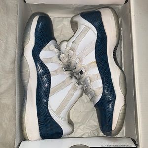 Navy Air Jordan 11 Retro Low/ Snakeskins